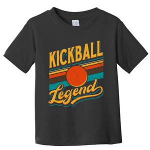 Kickball Legend Retro Kick Ball Player Toddler T-Shirt