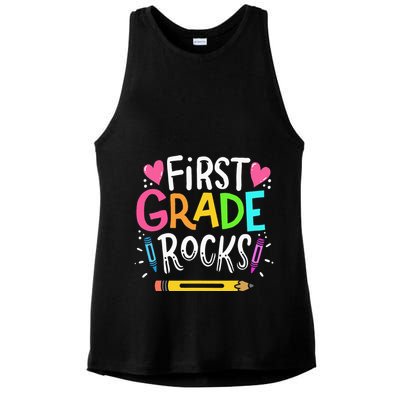Kindness Leopard Rainbow Student Teacher Outfit Cute Be Kind Ladies PosiCharge Tri-Blend Wicking Tank