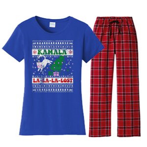 Kamala Lalalalost Retro Election Result 2024 Women's Flannel Pajama Set