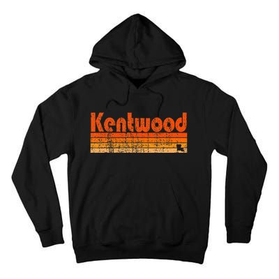 Kentwood Louisiana Retro 80s Style Tall Hoodie