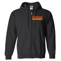 Kentwood Louisiana Retro 80s Style Full Zip Hoodie