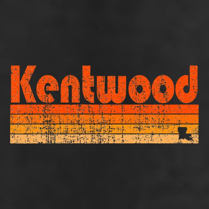 Kentwood Louisiana Retro 80s Style 7 Panel Mesh Trucker Snapback Hat
