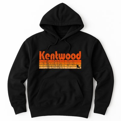 Kentwood Louisiana Retro 80s Style Hoodie