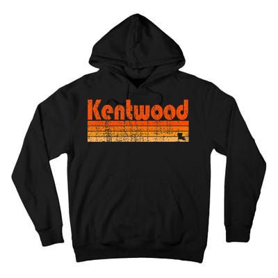 Kentwood Louisiana Retro 80s Style Tall Hoodie