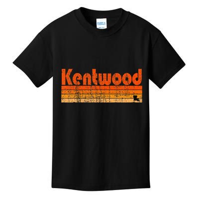 Kentwood Louisiana Retro 80s Style Kids T-Shirt