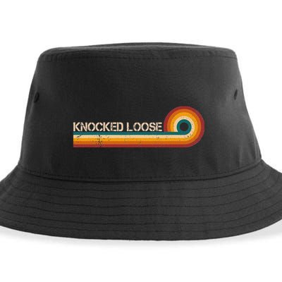 Knocked Loose Retro Stripes Musician Vintage Sustainable Bucket Hat
