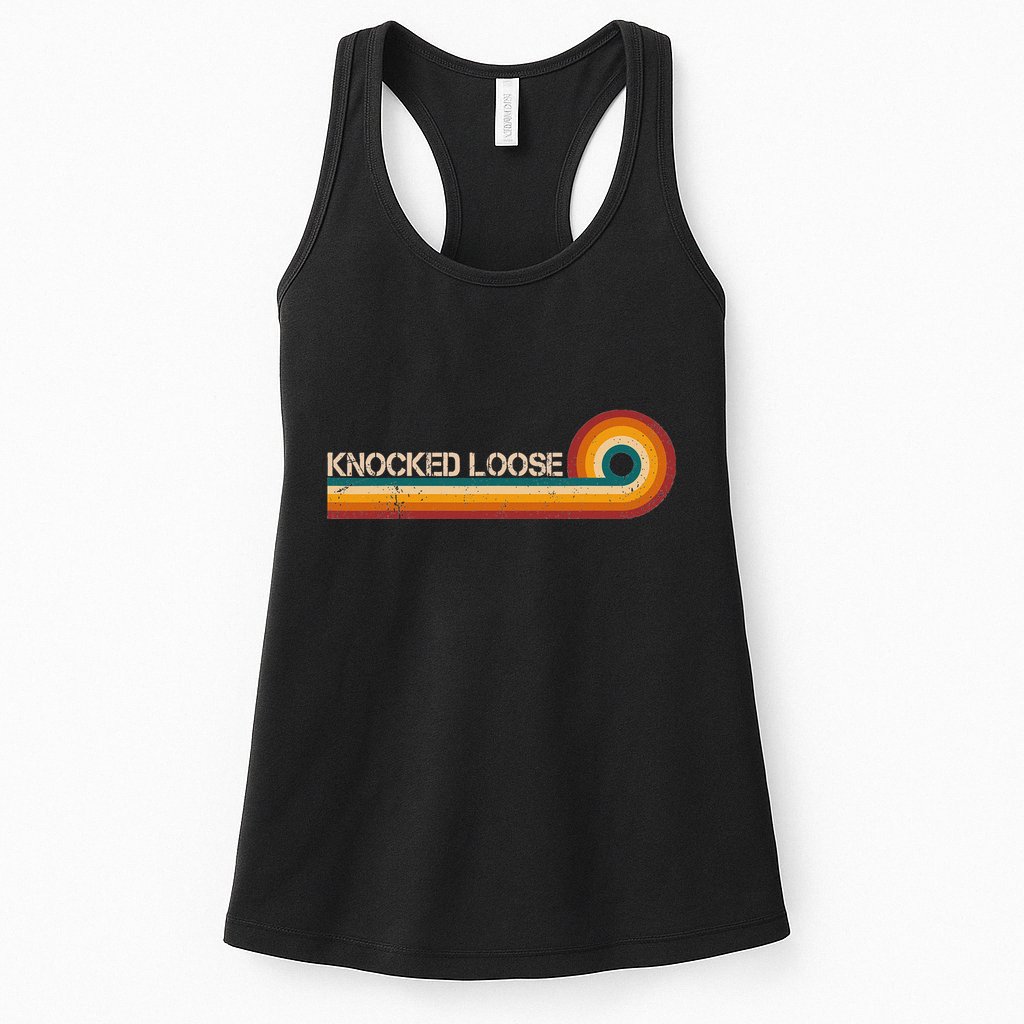 Knocked Loose Retro Stripes Musician Vintage Womens Tank Top