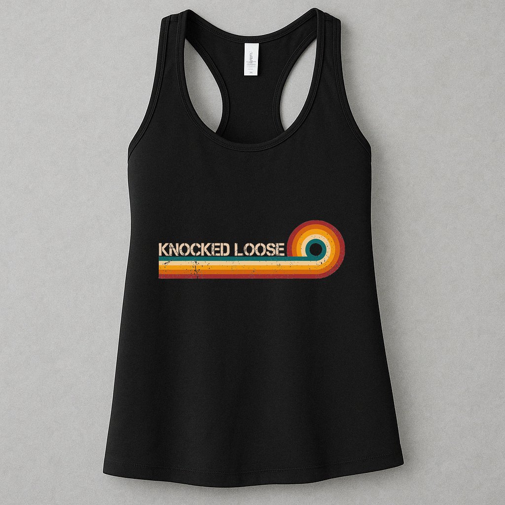 Knocked Loose Retro Stripes Musician Vintage Womens Tank Top