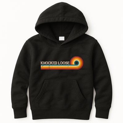 Knocked Loose Retro Stripes Musician Vintage Kids Hoodie