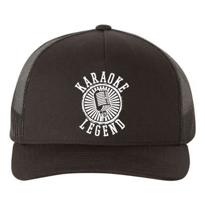 Karaoke Legend Singing Microphone Party Singer Gift Yupoong Adult 5-Panel Trucker Hat