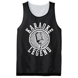 Karaoke Legend Singing Microphone Party Singer Gift Mesh Reversible Basketball Jersey Tank