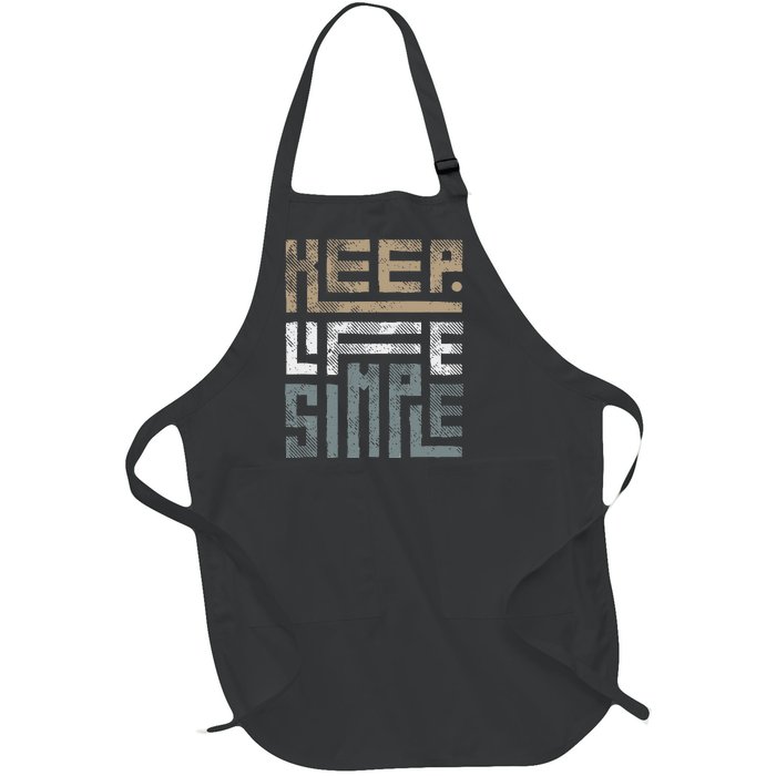 Keep Life Simple Full-Length Apron With Pockets