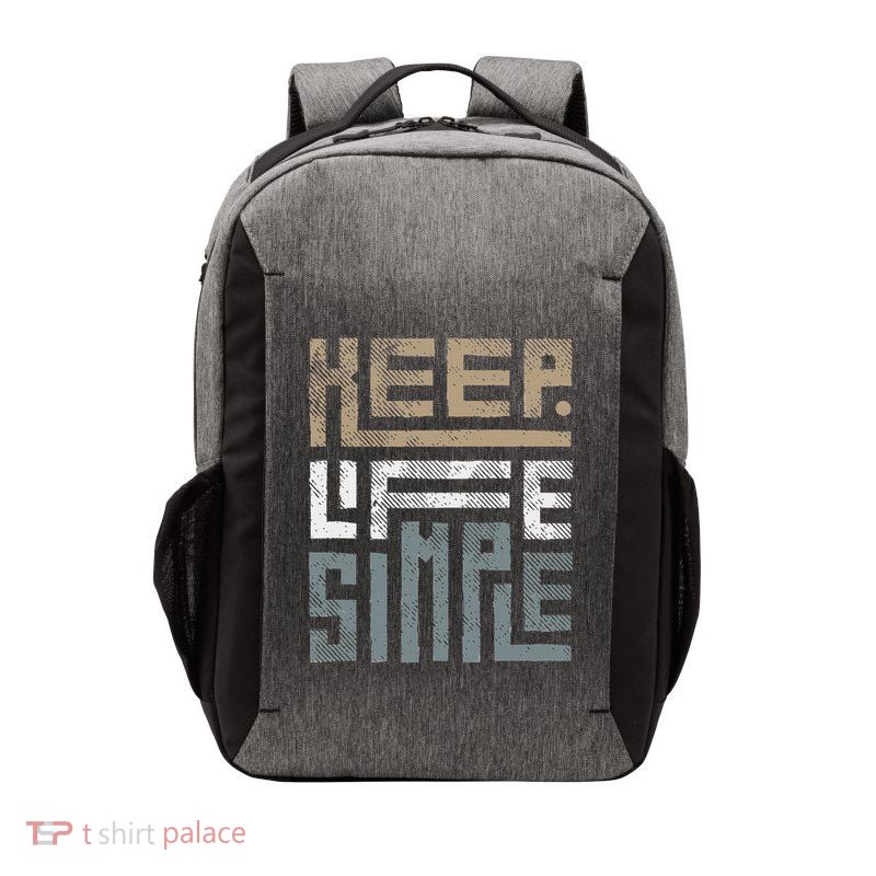 Keep Life Simple Vector Backpack