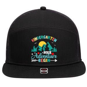 Kindergarten Let The Adventure Begin Back To School Costume 7 Panel Mesh Trucker Snapback Hat