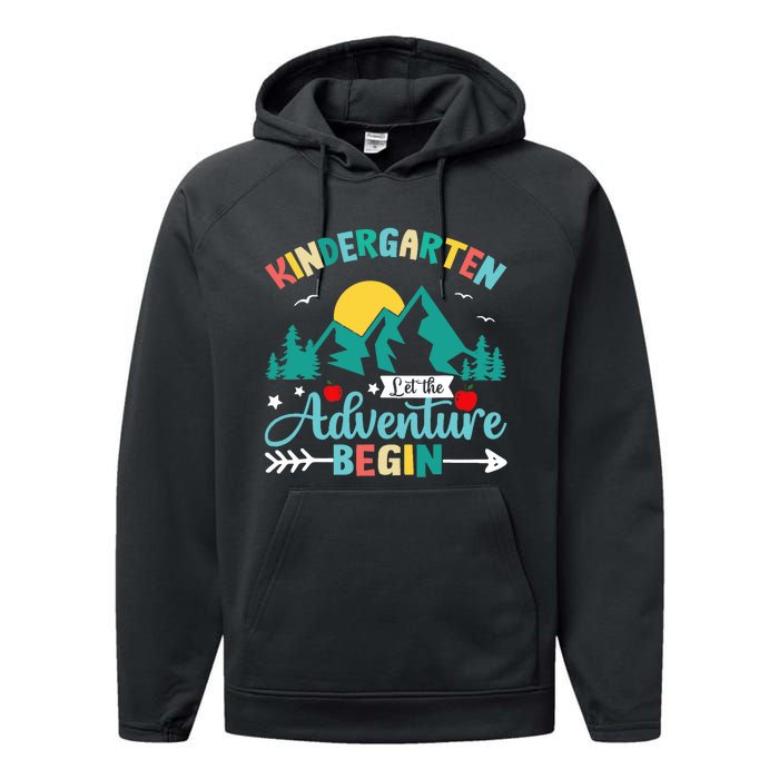 Kindergarten Let The Adventure Begin Back To School Costume Performance Fleece Hoodie