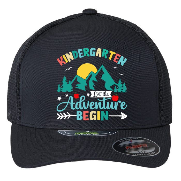 Kindergarten Let The Adventure Begin Back To School Costume Flexfit Unipanel Trucker Cap