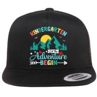 Kindergarten Let The Adventure Begin Back To School Costume Flat Bill Trucker Hat