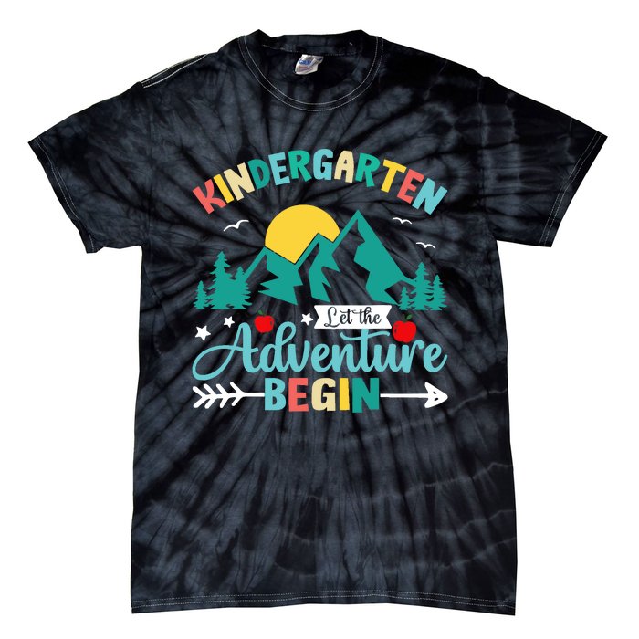 Kindergarten Let The Adventure Begin Back To School Costume Tie-Dye T-Shirt