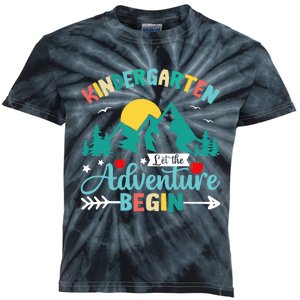 Kindergarten Let The Adventure Begin Back To School Costume Kids Tie-Dye T-Shirt