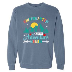 Kindergarten Let The Adventure Begin Back To School Costume Garment-Dyed Sweatshirt