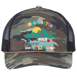 Kindergarten Let The Adventure Begin Back To School Costume Retro Rope Trucker Hat Cap