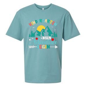 Kindergarten Let The Adventure Begin Back To School Costume Sueded Cloud Jersey T-Shirt