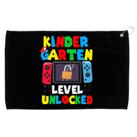 Kindergarten Level Unlocked Back To School First Day Gamer Gift Grommeted Golf Towel