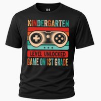 Kindergarten Level Unlocked Game On 1St Grade Video Gamer Meaningful Gift Cooling Performance Crew T-Shirt