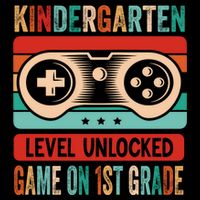 Kindergarten Level Unlocked Game On 1St Grade Video Gamer Meaningful Gift Cooling Performance Crew T-Shirt