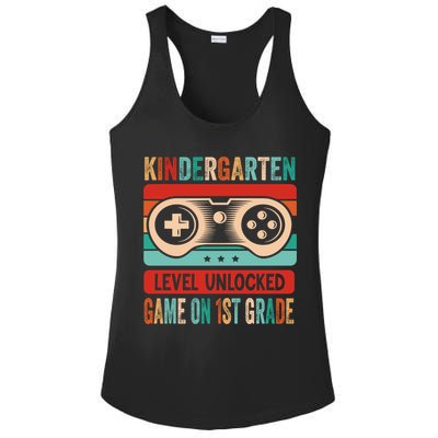 Kindergarten Level Unlocked Game On 1St Grade Video Gamer Meaningful Gift Ladies PosiCharge Competitor Racerback Tank