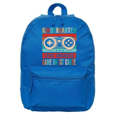 Kindergarten Level Unlocked Game On 1St Grade Video Gamer Meaningful Gift 16 in Basic Backpack