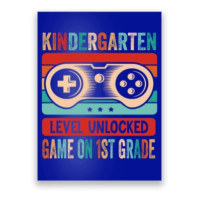 Kindergarten Level Unlocked Game On 1St Grade Video Gamer Meaningful Gift Poster