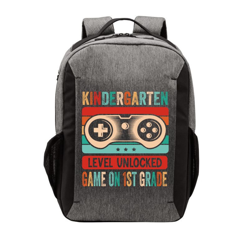 Kindergarten Level Unlocked Game On 1St Grade Video Gamer Meaningful Gift Vector Backpack