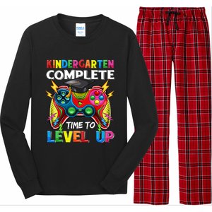 Kindergarten Level Unlocked Game To School Gift Long Sleeve Pajama Set