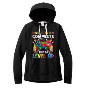 Kindergarten Level Unlocked Game To School Gift Women's Fleece Hoodie