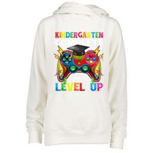 Kindergarten Level Unlocked Game To School Gift Womens Funnel Neck Pullover Hood