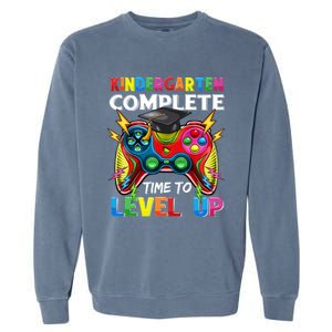 Kindergarten Level Unlocked Game To School Gift Garment-Dyed Sweatshirt