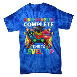 Kindergarten Level Unlocked Game To School Gift Tie-Dye T-Shirt