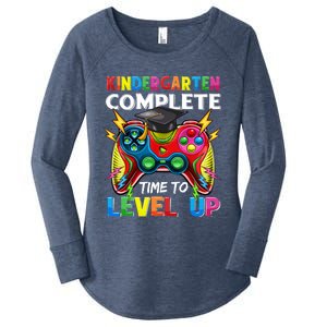 Kindergarten Level Unlocked Game To School Gift Women's Perfect Tri Tunic Long Sleeve Shirt