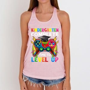 Kindergarten Level Unlocked Game To School Gift Women's Knotted Racerback Tank