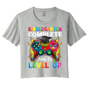 Kindergarten Level Unlocked Game To School Gift Women's Crop Top Tee