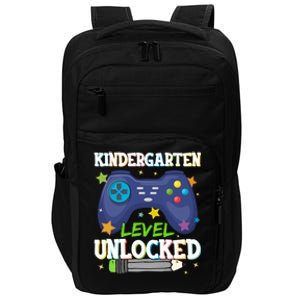 Kindergarten Level Unlocked Gamer Kinder Teacher Team Gift Impact Tech Backpack