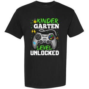 Kindergarten Level Unlocked Video Game Team Kindergarten Gift Garment-Dyed Heavyweight T-Shirt