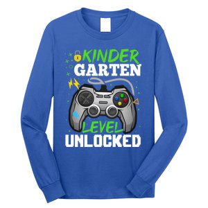 Kindergarten Level Unlocked Video Game Team Kindergarten Gift Long Sleeve Shirt