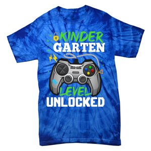 Kindergarten Level Unlocked Video Game Team Kindergarten Gift Tie-Dye T-Shirt