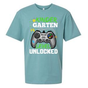 Kindergarten Level Unlocked Video Game Team Kindergarten Gift Sueded Cloud Jersey T-Shirt