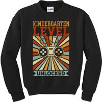 Kindergarten Level Unlocked Back To School Kindergarten Kids Sweatshirt