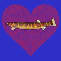 Kuhli Loach Valentines Day Fish Love Fingerprint Cool Gift Zip Tote Bag