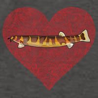 Kuhli Loach Valentines Day Fish Love Fingerprint Cool Gift Vector Backpack