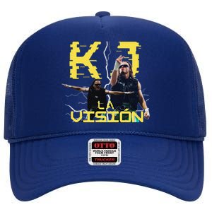 Kj La Vision High Crown Mesh Back Trucker Hat